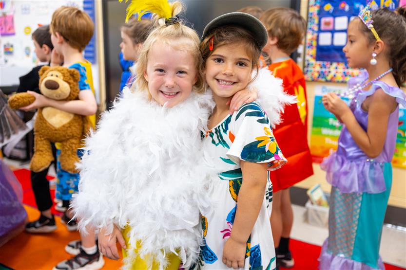 Students dress up in alphabet-themed costumes